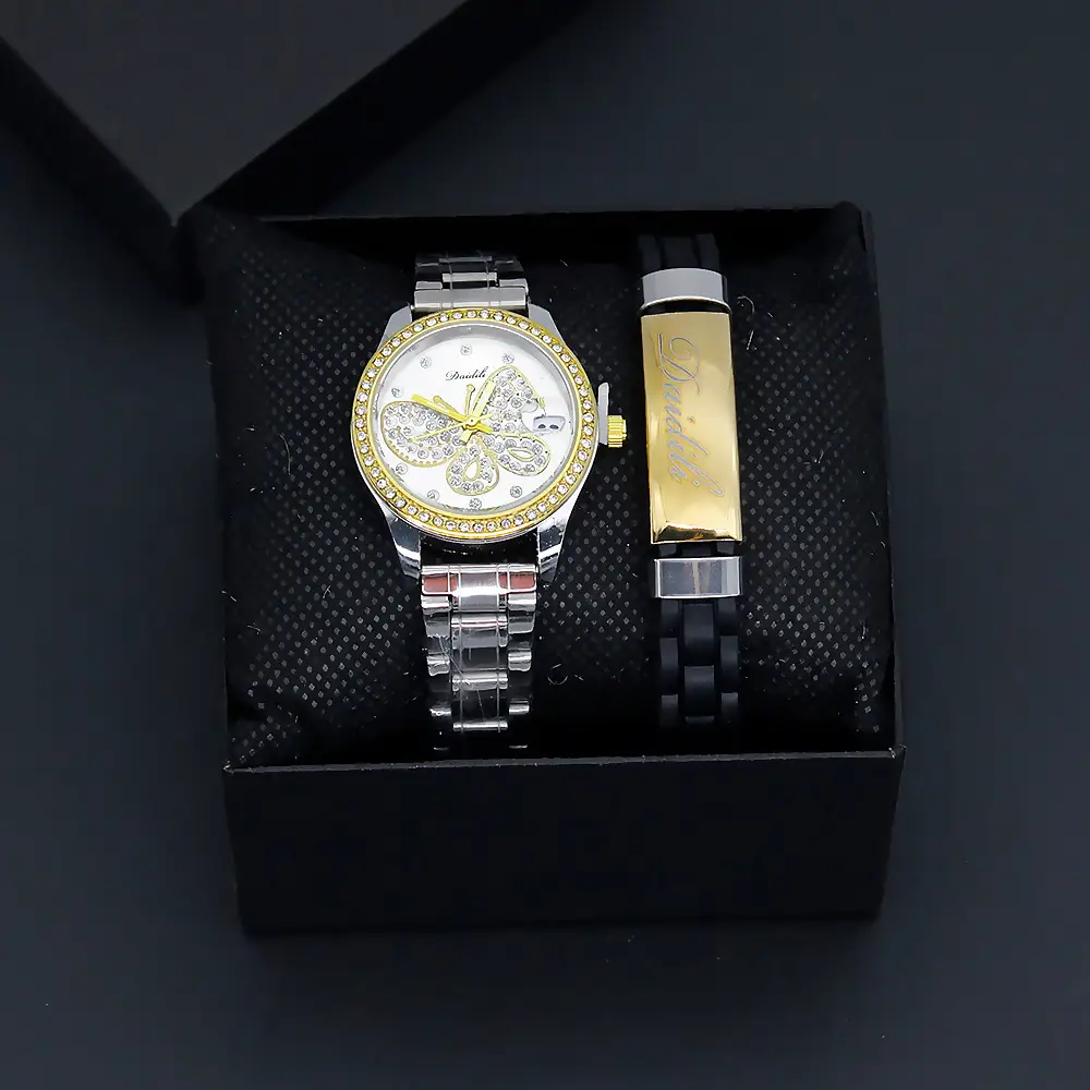 Women's Butterfly Design Quartz Watch Gold Bracelet — feature 10