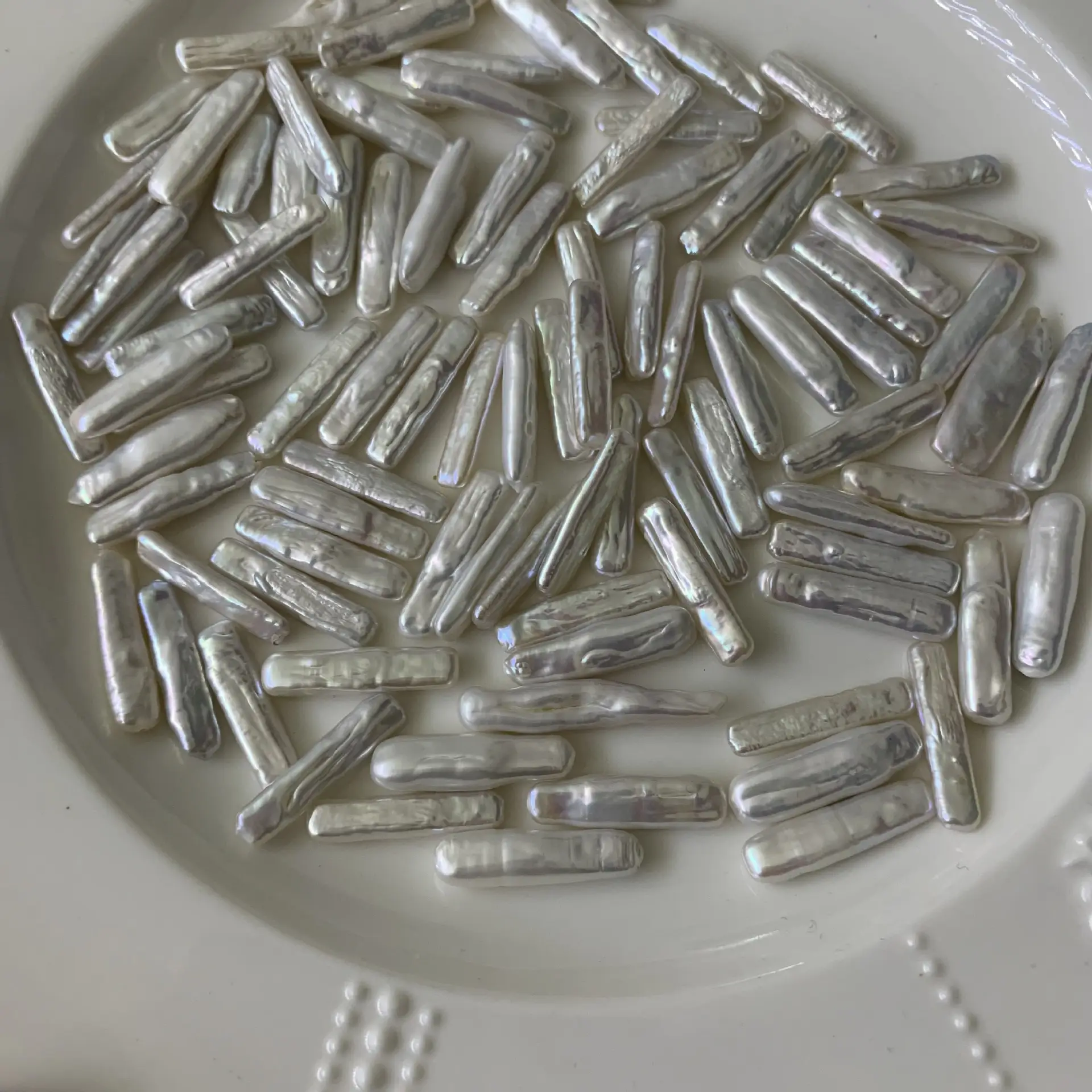 Natural Freshwater Pearl Toothpicks for DIY Jewelry Making