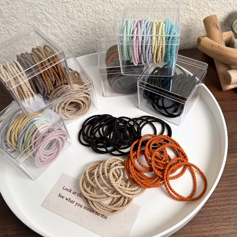 50 Colors Elastic Rubber Bands for Women - Image 6
