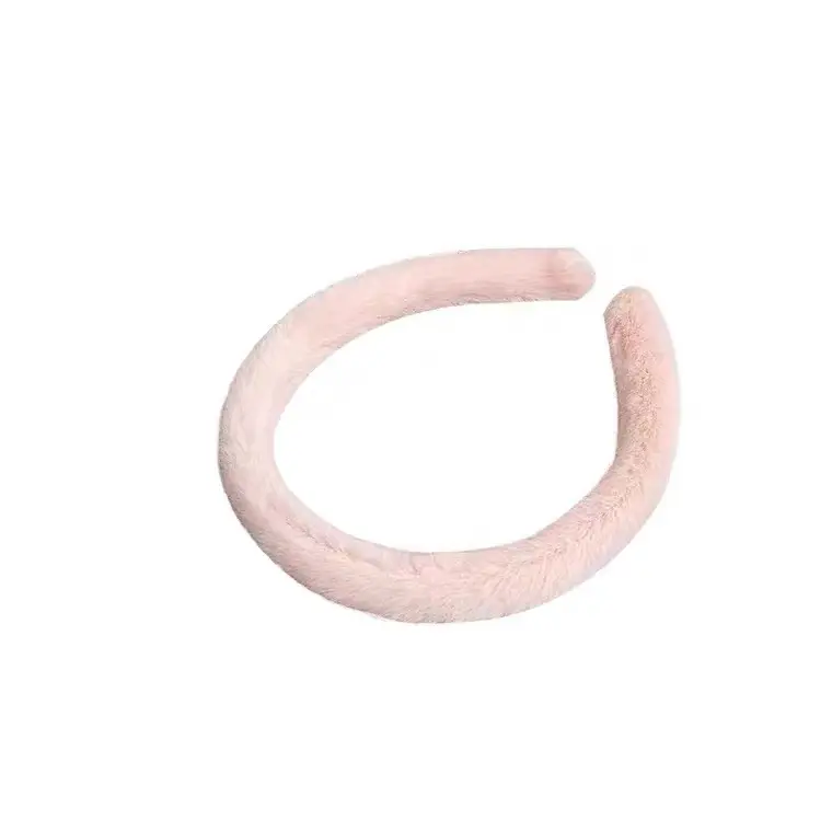 Candy Color Furry Headband for Women Winter Use - Image 10