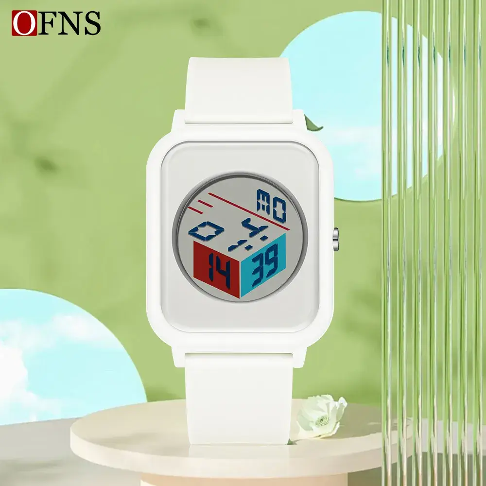 Pink Digital Student Watch with Alarm Clock Display - Image 9