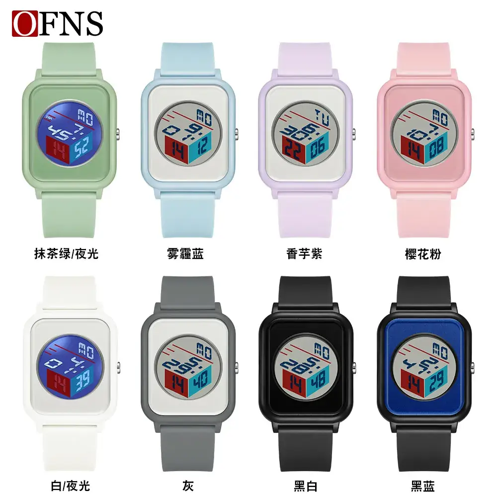 Pink Digital Student Watch with Alarm Clock Display - Image 12
