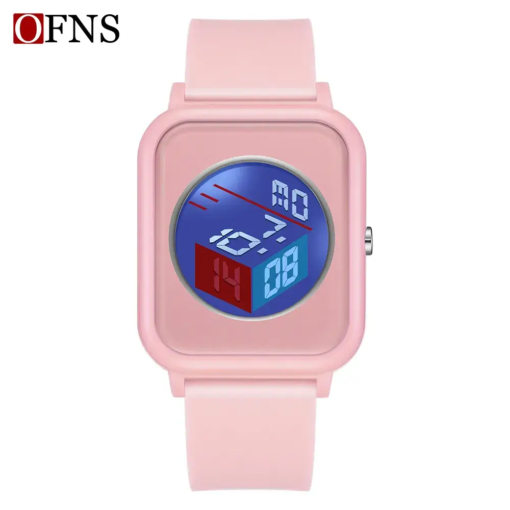 Pink Digital Student Watch with Alarm Clock Display - Image 13