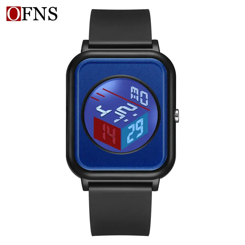 Pink Digital Student Watch with Alarm Clock Display - Image 2