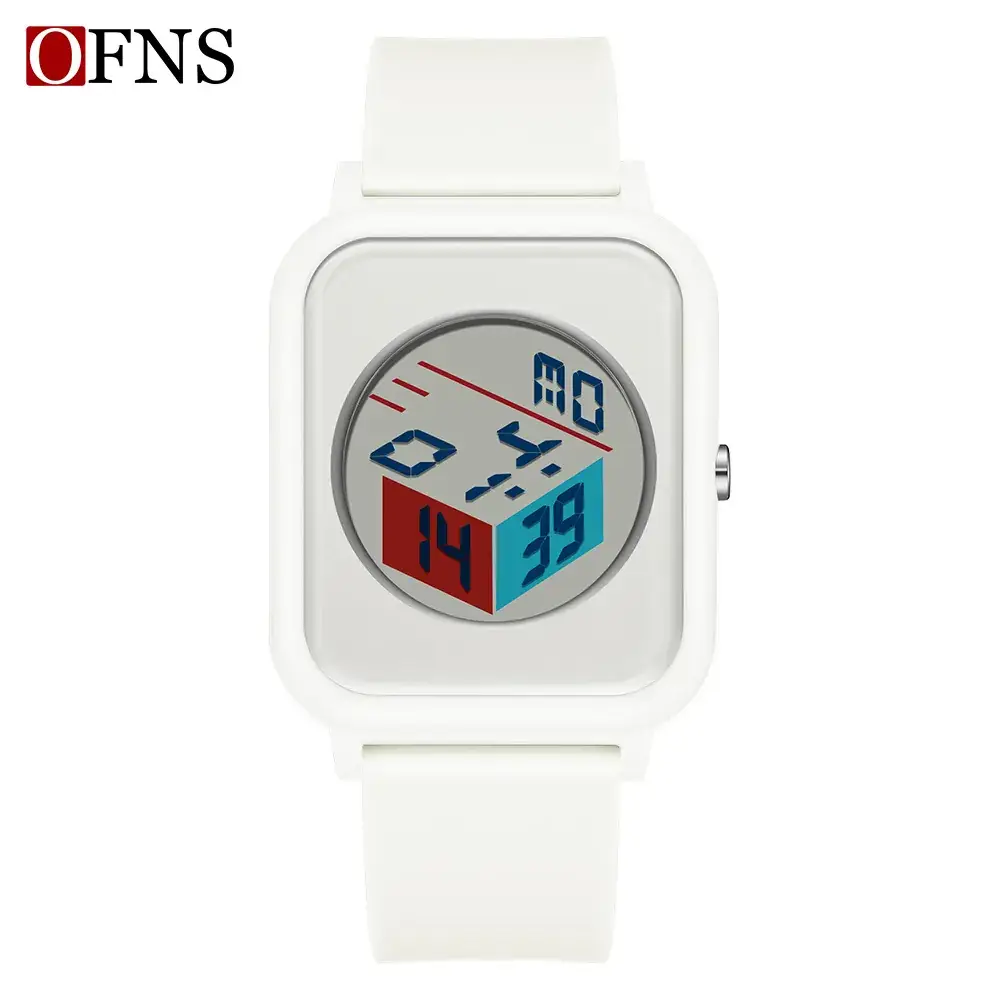 Pink Digital Student Watch with Alarm Clock Display - Image 7
