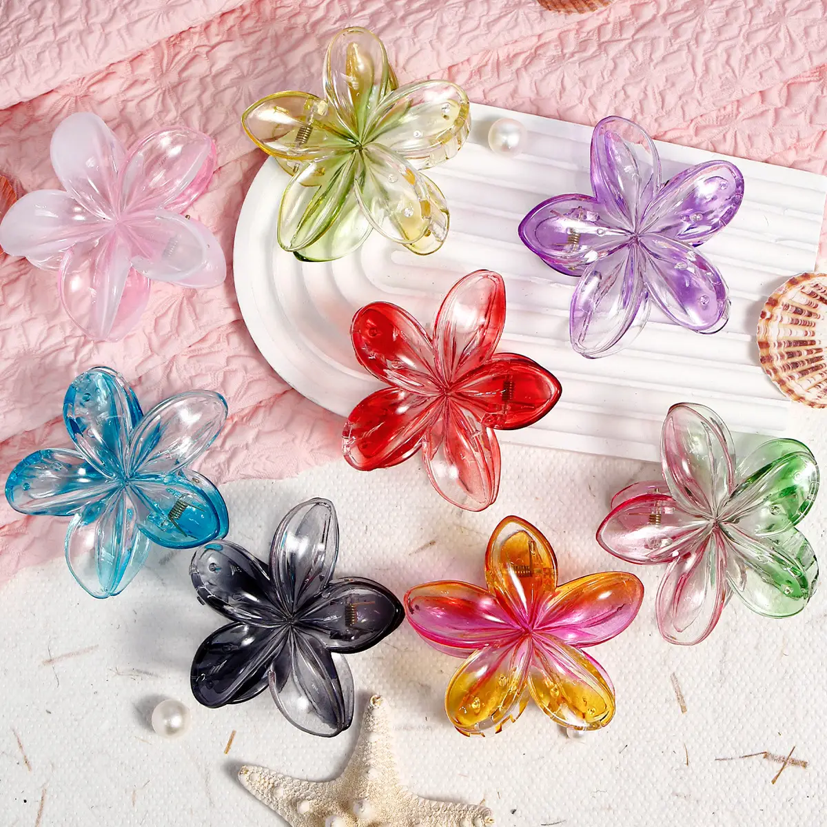 Bauhinia Acrylic Shark Grab Clip Set of 4 — feature 12