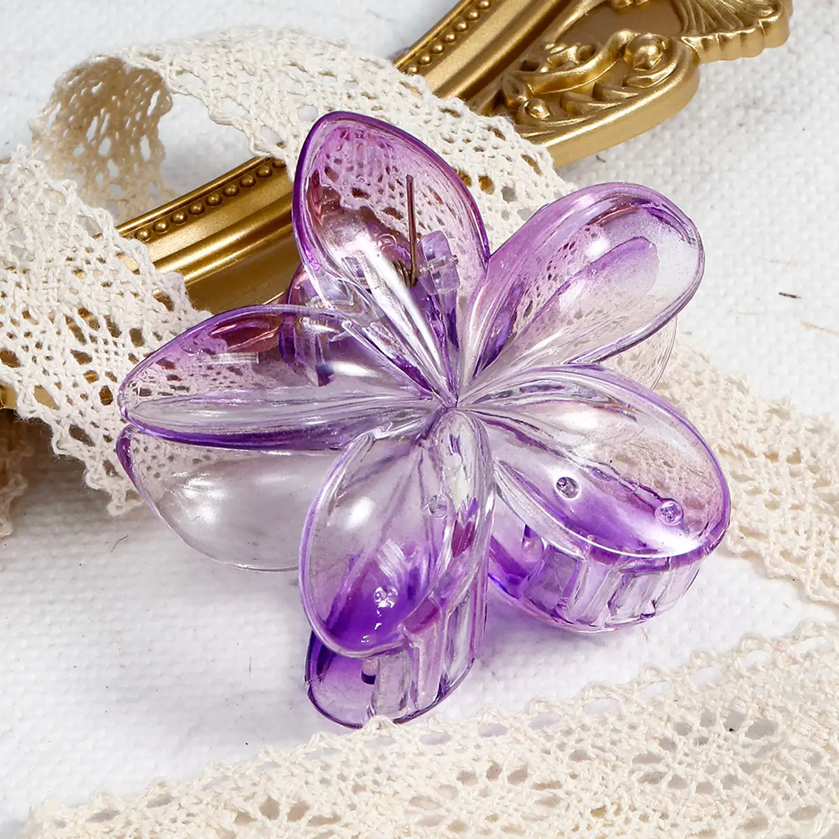 Bauhinia Acrylic Shark Grab Clip Set of 4
