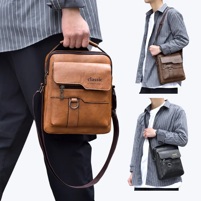 Waterproof Men's Crossbody Shoulder Bag Large Capacity - Image 11
