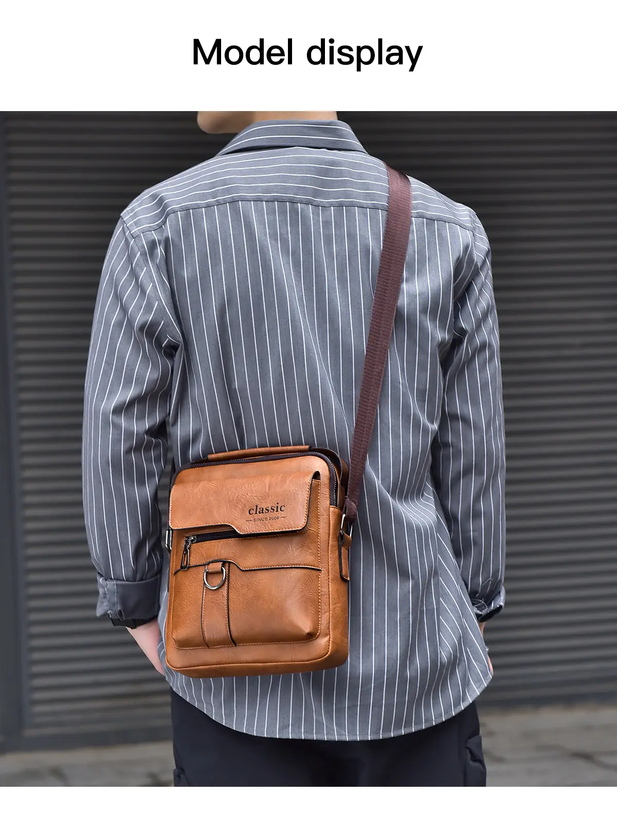Waterproof Men's Crossbody Shoulder Bag Large Capacity — feature 18
