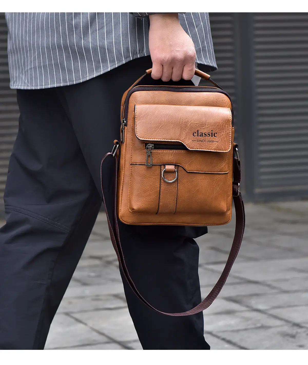Waterproof Men's Crossbody Shoulder Bag Large Capacity — feature 19