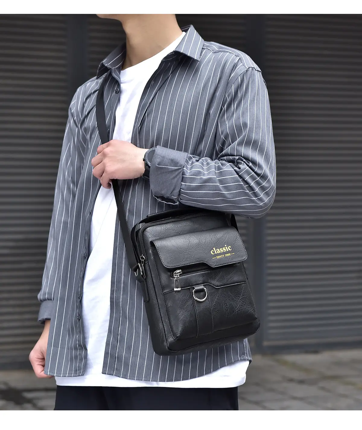 Waterproof Men's Crossbody Shoulder Bag Large Capacity — feature 20