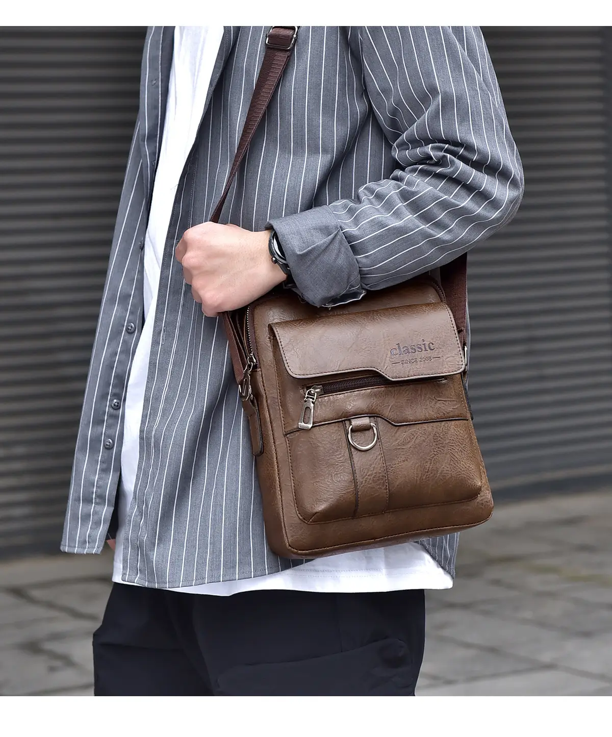 Waterproof Men's Crossbody Shoulder Bag Large Capacity — feature 22