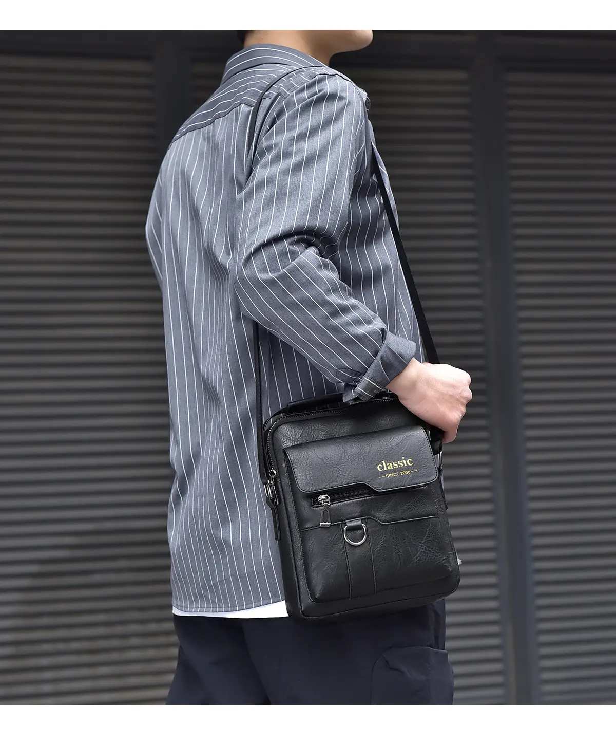 Waterproof Men's Crossbody Shoulder Bag Large Capacity — feature 23