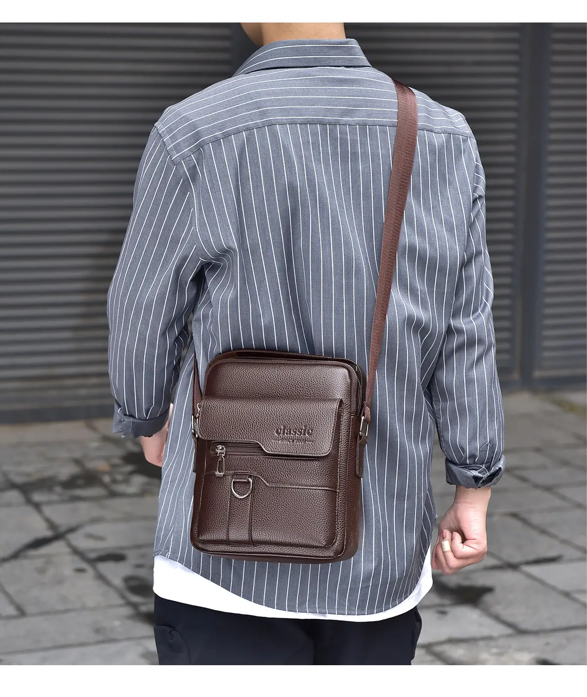 Waterproof Men's Crossbody Shoulder Bag Large Capacity — feature 27