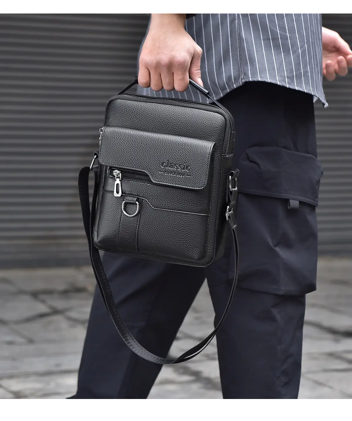 Waterproof Men's Crossbody Shoulder Bag Large Capacity — feature 28