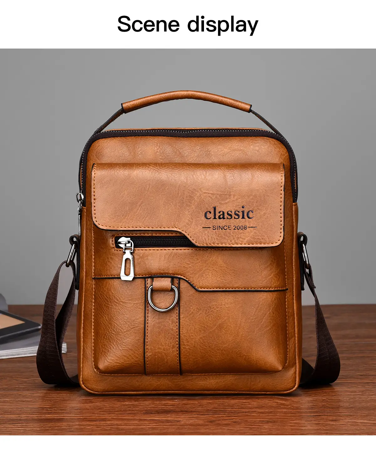 Waterproof Men's Crossbody Shoulder Bag Large Capacity — feature 30