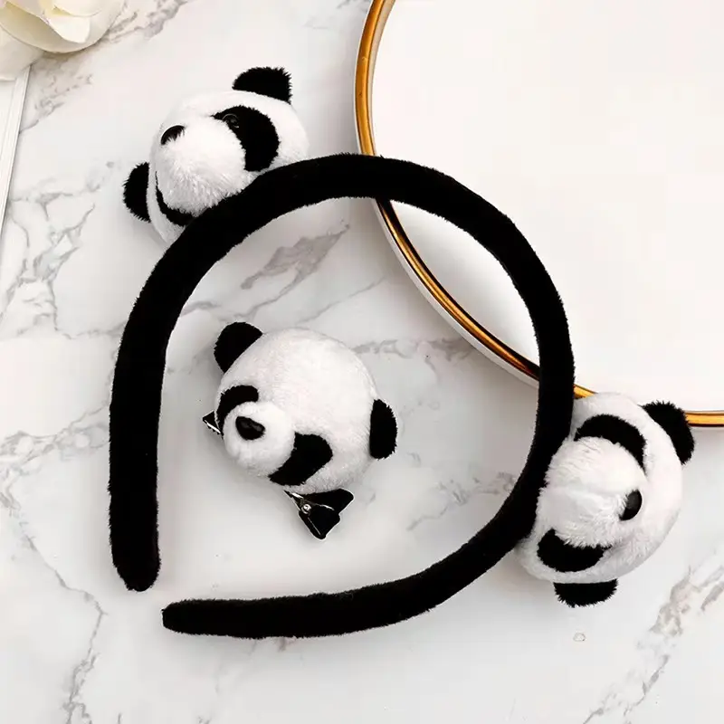 Cute Panda Hairband for Girls Face Wash Hairpin — feature 4