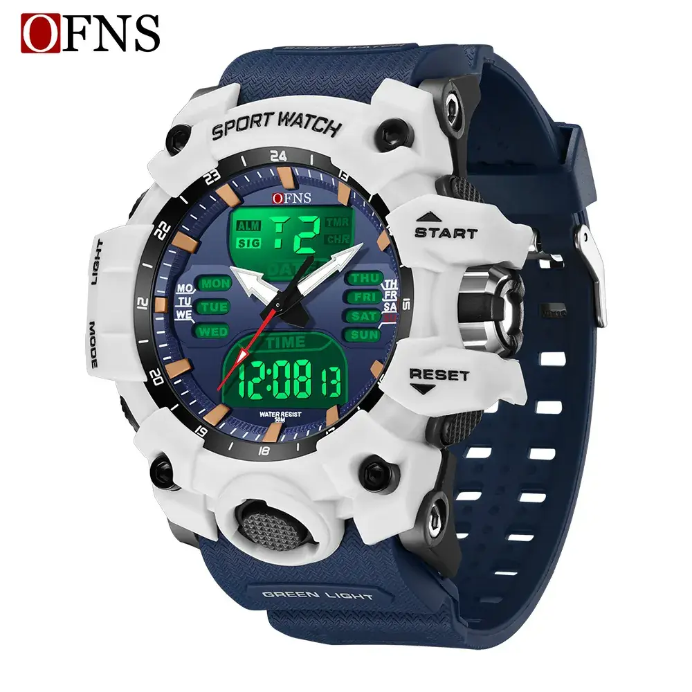 Dual Display Sports Watch with Luminous Design - Image 8
