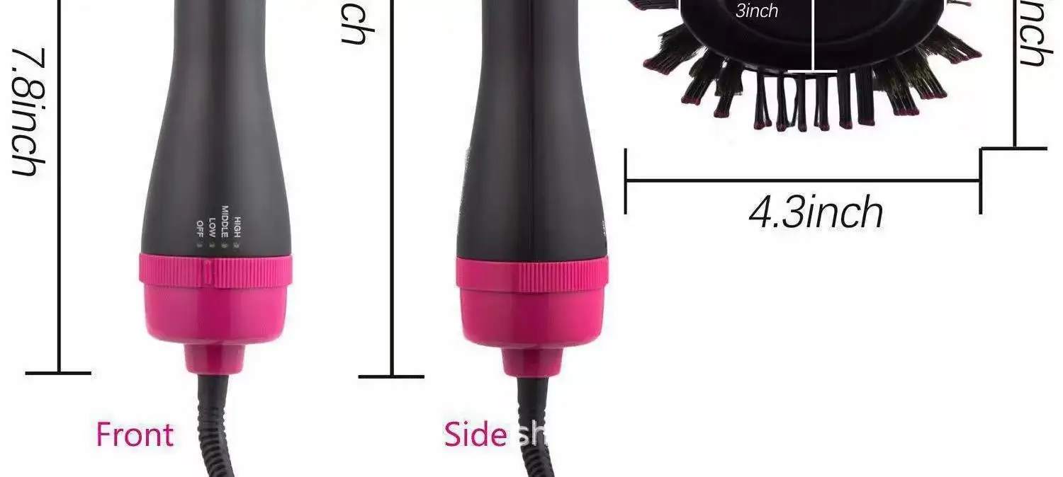Cross-border Dual-use Hair Brush Black Pink — feature 11