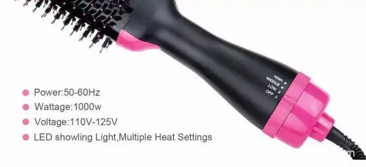 Cross-border Dual-use Hair Brush Black Pink — feature 7