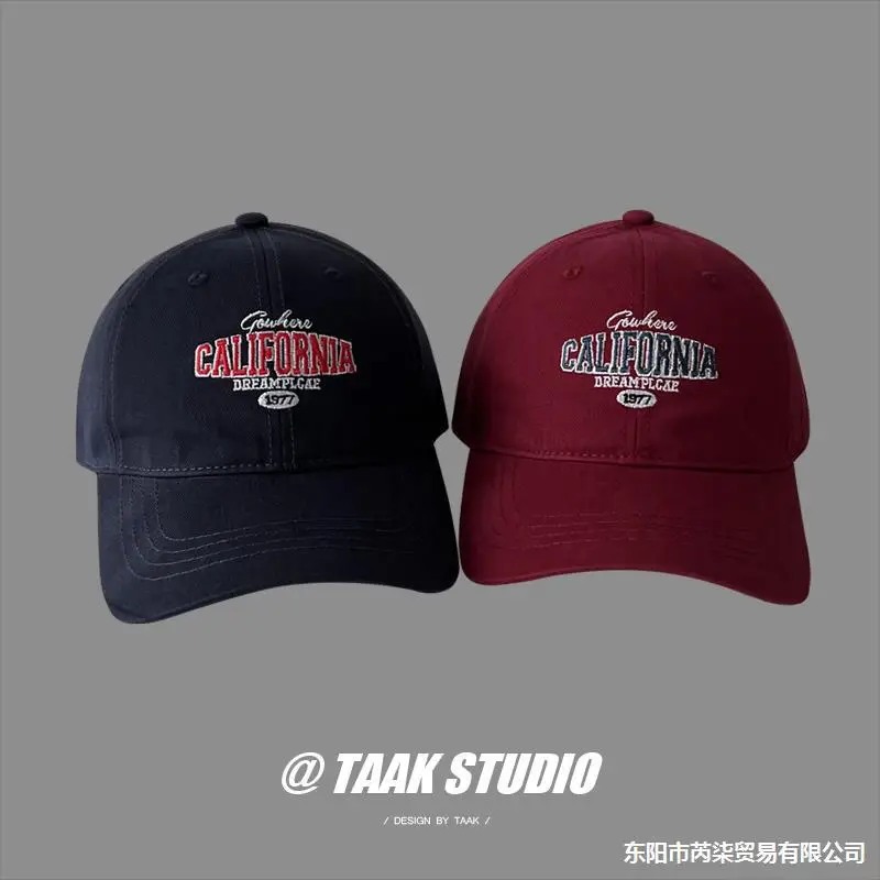 Women's American Retro Wine Red Baseball Cap 2024 - Image 7