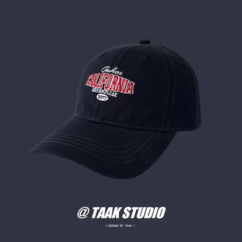 Women's American Retro Wine Red Baseball Cap 2024 - Image 2