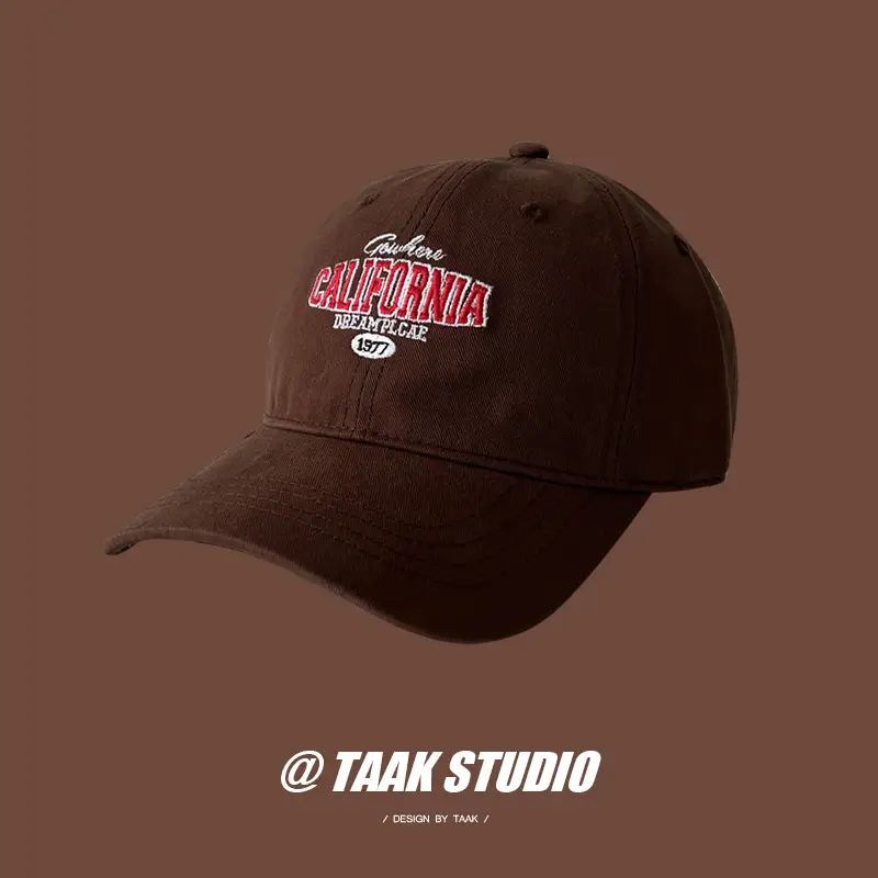 Women's American Retro Wine Red Baseball Cap 2024 - Image 3