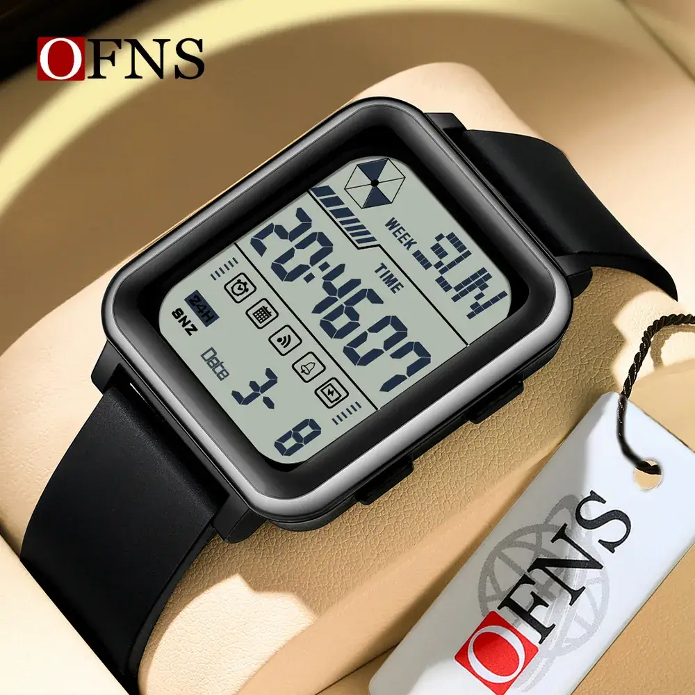 Ofns Digital Sports Watch Black Large Screen - Image 6