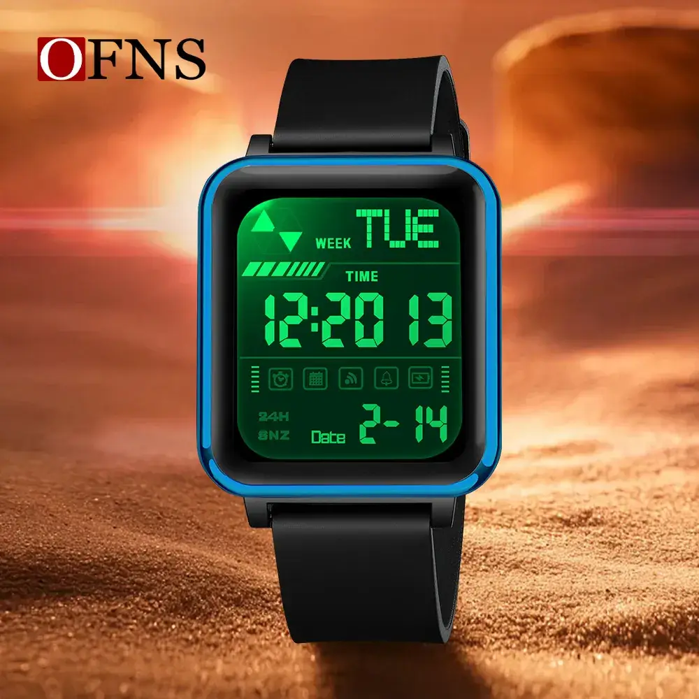 Ofns Digital Sports Watch Black Large Screen - Image 8