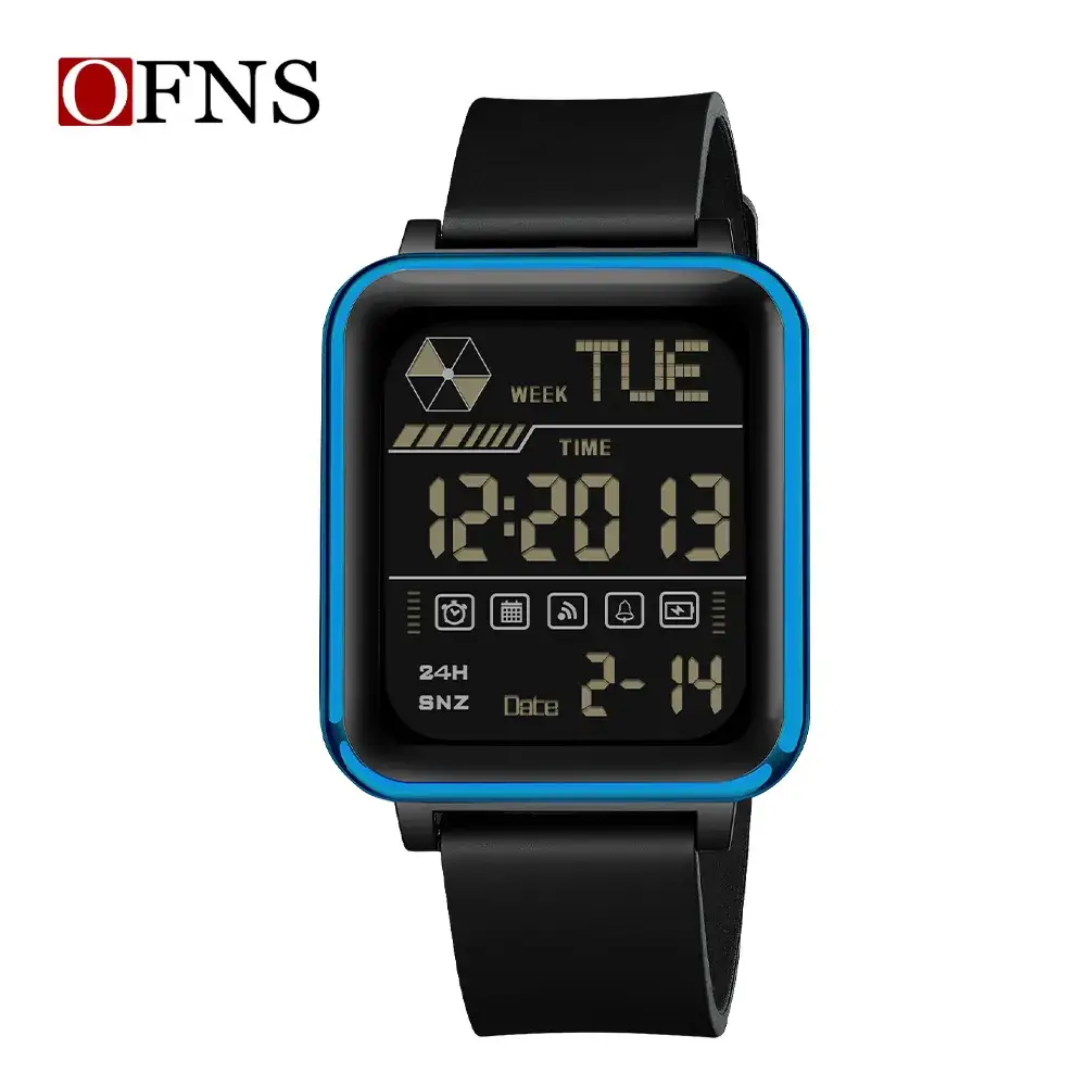 Ofns Digital Sports Watch Black Large Screen - Image 3