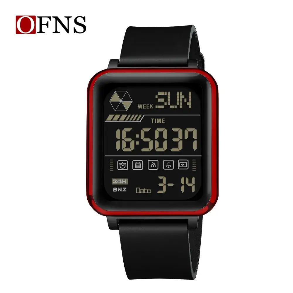 Ofns Digital Sports Watch Black Large Screen - Image 4