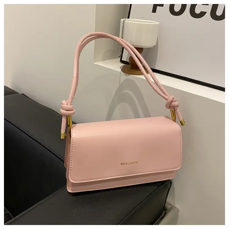 Women's Beige Shoulder Messenger Bag with Gold Handles — feature 18