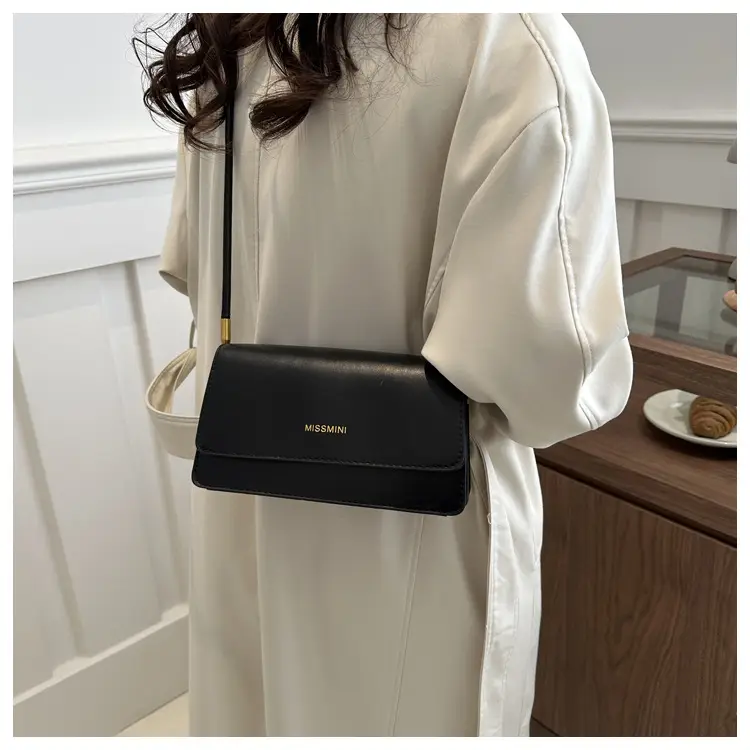 Women's Beige Shoulder Messenger Bag with Gold Handles — feature 41