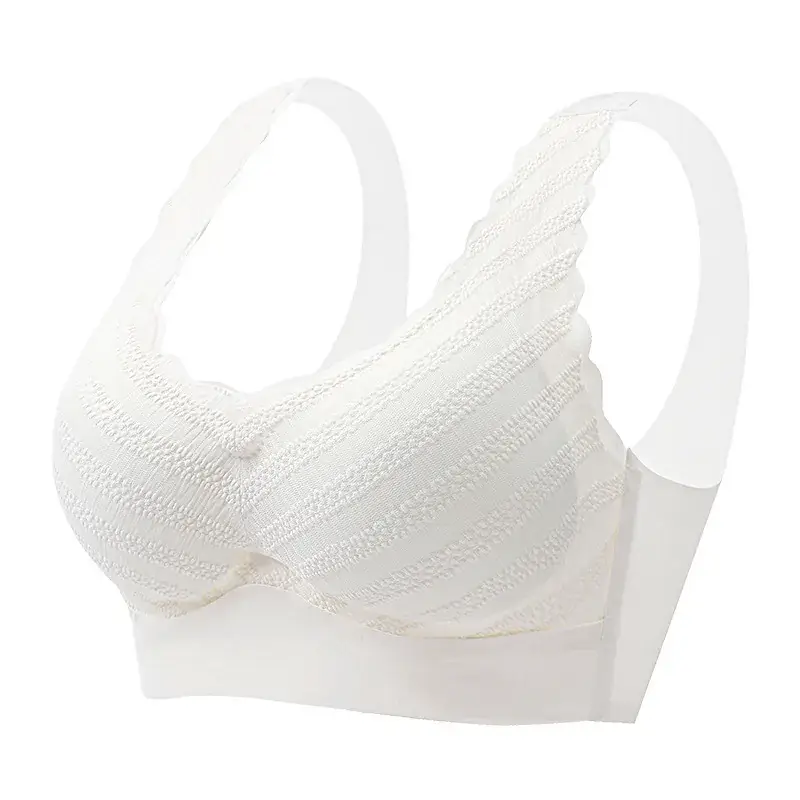 Spring Push Up Wireless Lace Bra Seamless Cool Feel - Image 6
