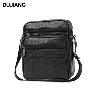 New Men's Genuine Leather Vintage Crossbody Bag Large Capacity — feature 15