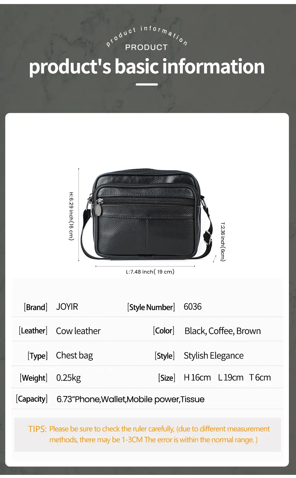 New Men's Genuine Leather Vintage Crossbody Bag Large Capacity — feature 20