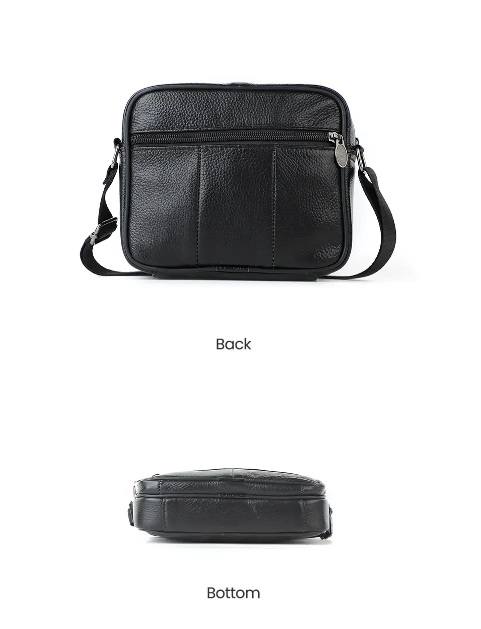New Men's Genuine Leather Vintage Crossbody Bag Large Capacity — feature 24