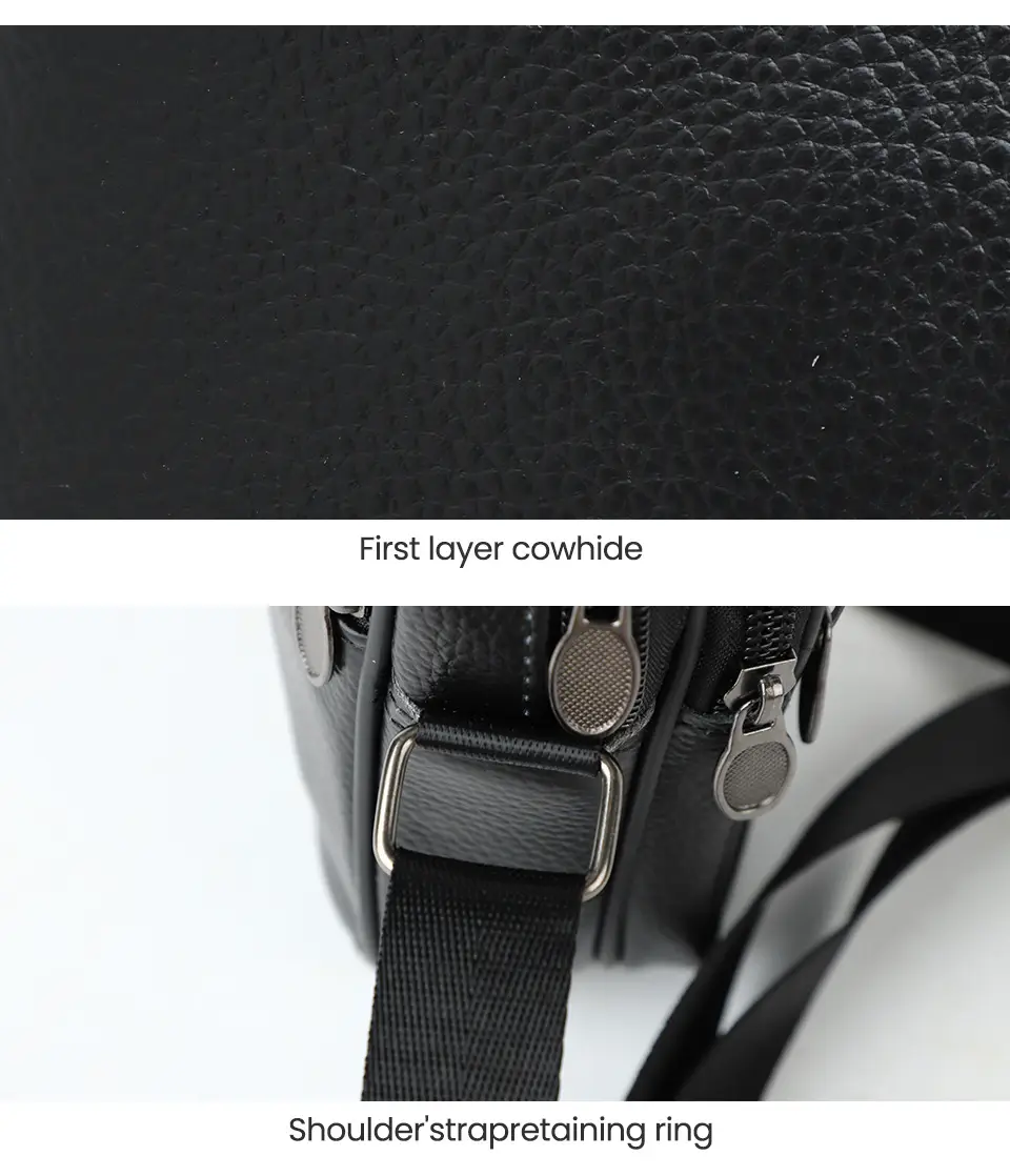 New Men's Genuine Leather Vintage Crossbody Bag Large Capacity — feature 27