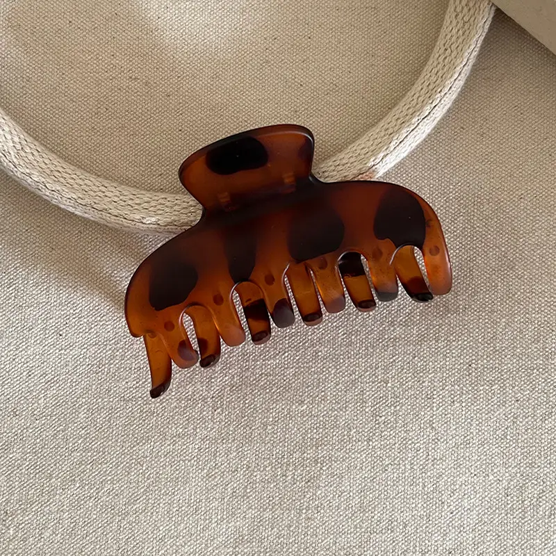 Autumn Winter Frosted Black Hair Clips for Women