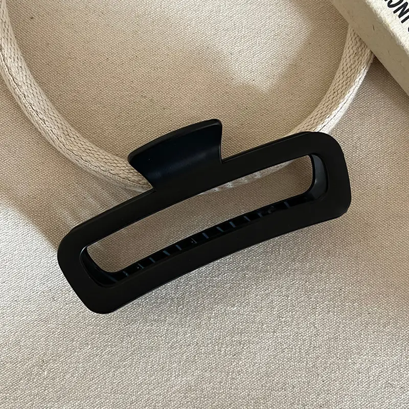 Autumn Winter Frosted Black Hair Clips for Women