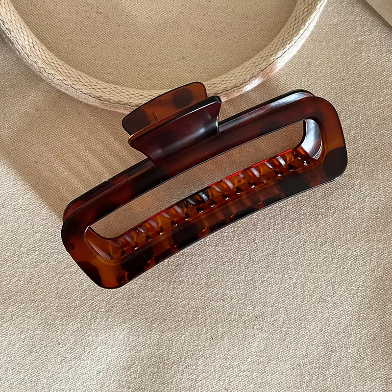 Autumn Winter Frosted Black Hair Clips for Women