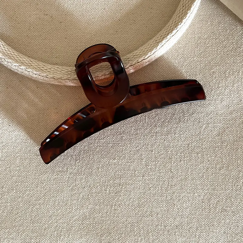 Autumn Winter Frosted Black Hair Clips for Women