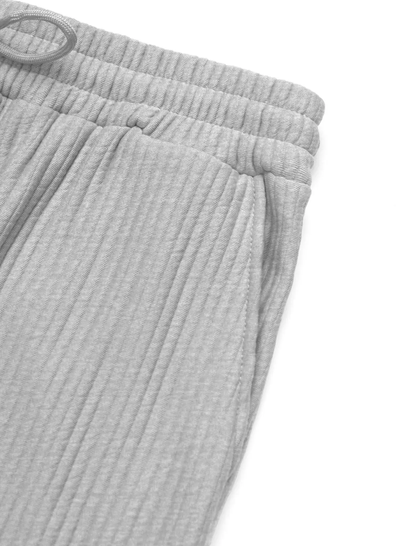 Men Striped Loose Straight Leg Pants Green — feature 13