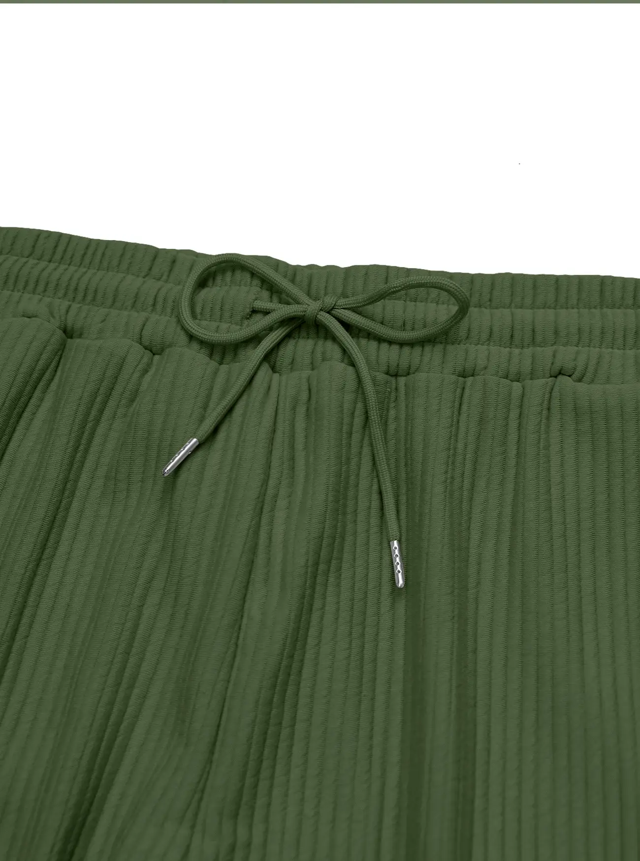 Men Striped Loose Straight Leg Pants Green — feature 19