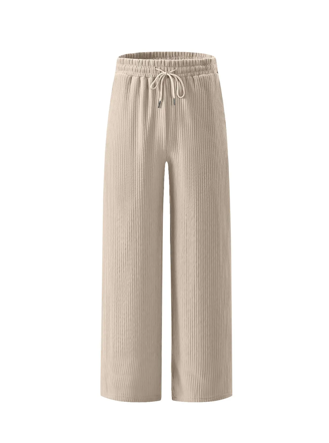 Men Striped Loose Straight Leg Pants Green — feature 22