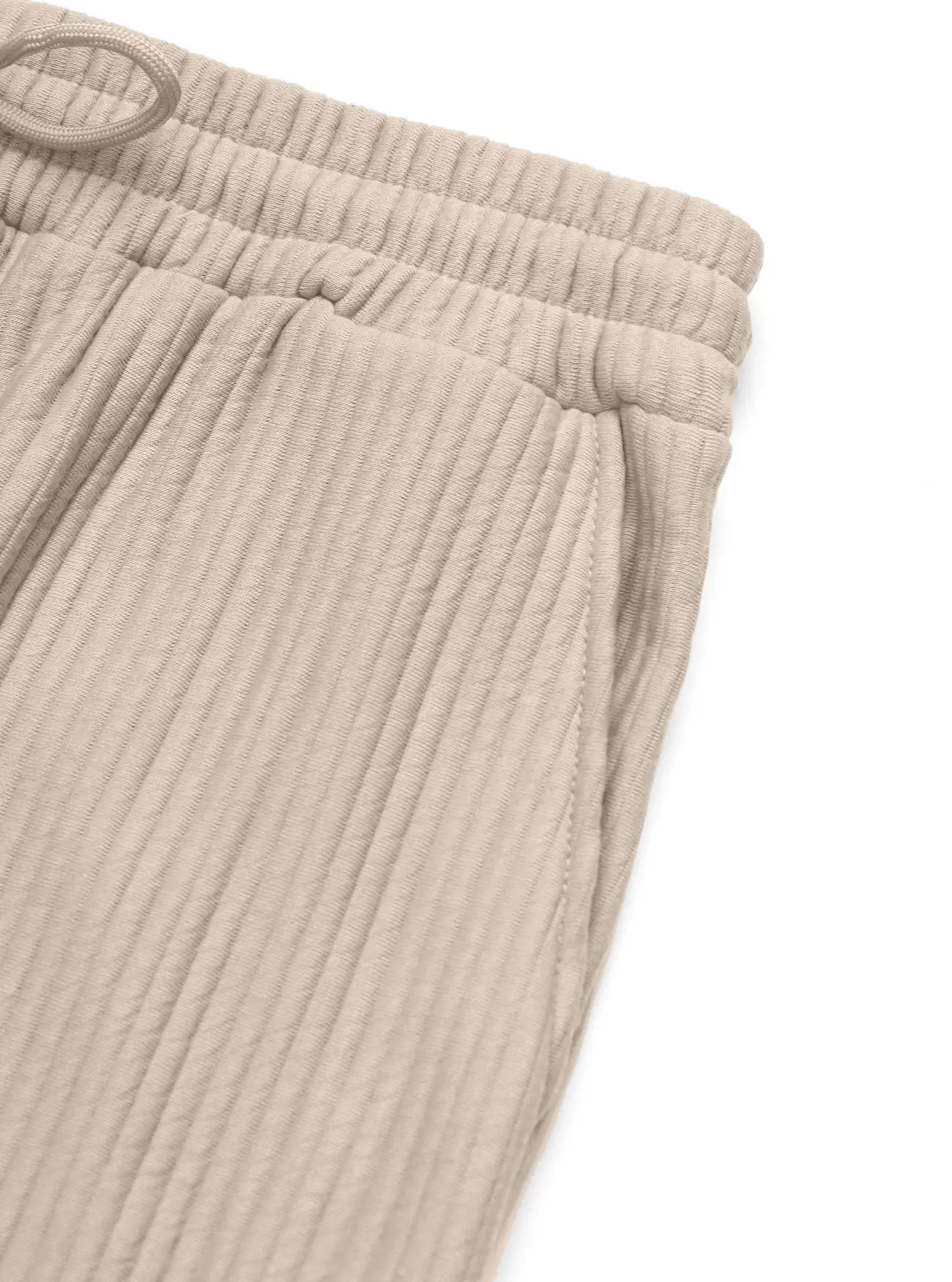 Men Striped Loose Straight Leg Pants Green — feature 27