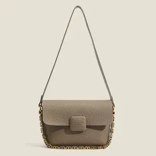Women's Brown Leather Shoulder Crossbody Bag with Tote Compartment — feature 10