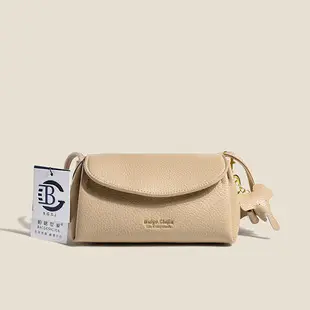 Women's Brown Leather Shoulder Crossbody Bag with Tote Compartment — feature 12