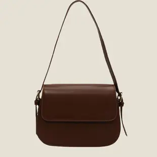 Women's Brown Leather Shoulder Crossbody Bag with Tote Compartment — feature 16