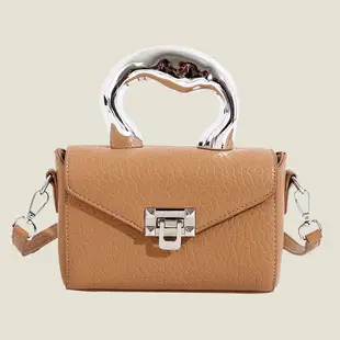 Women's Brown Leather Shoulder Crossbody Bag with Tote Compartment — feature 18